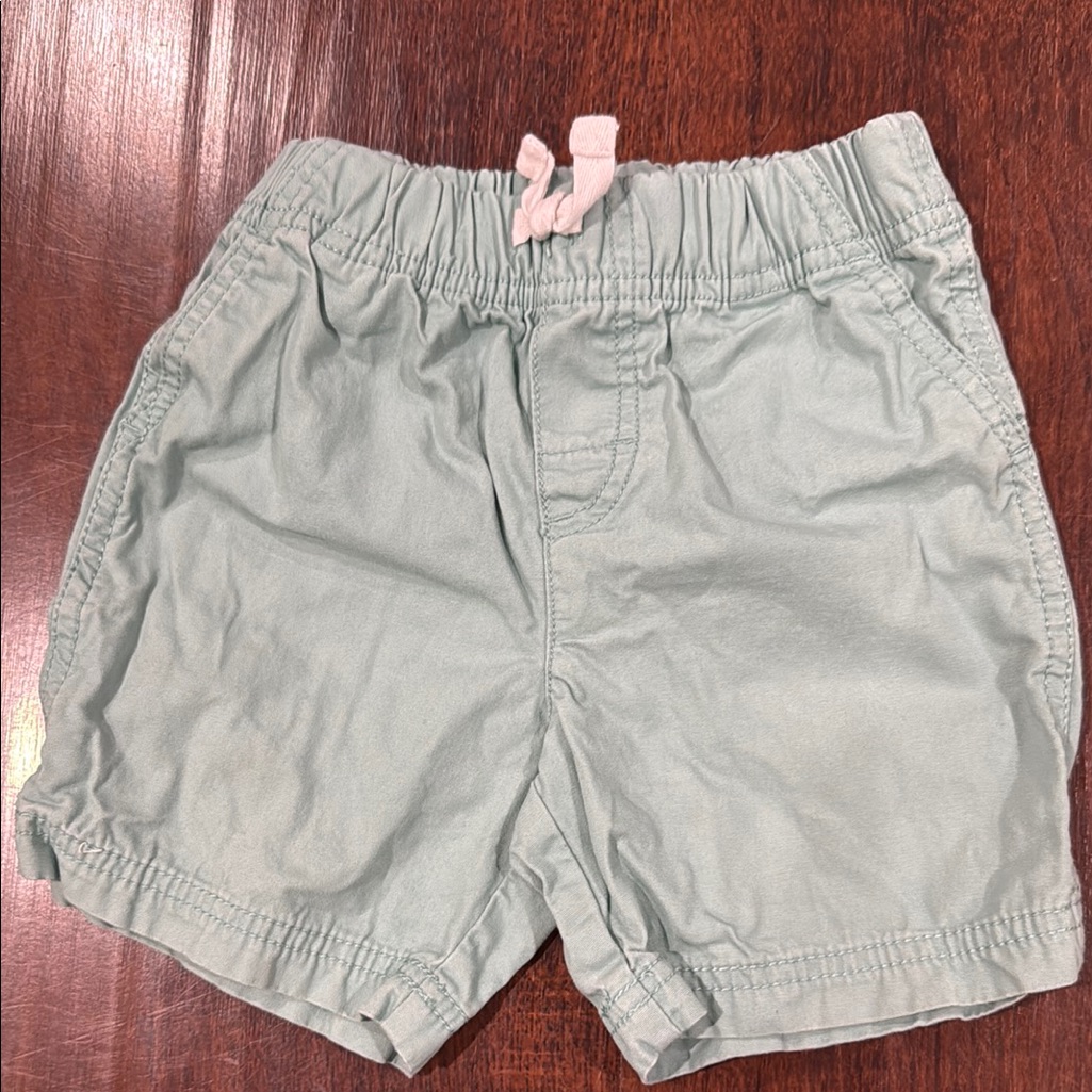 Kids Light Green Shorts- Like Mint Green